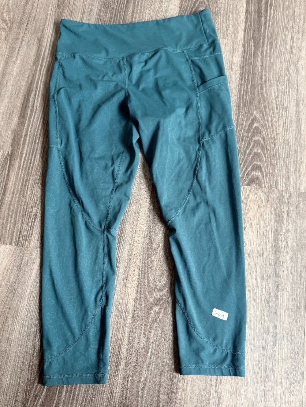 Zyia Active Teal Cropped Leggings Size 14-16